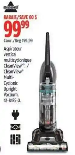 Canadian Tire Bissell Aspirateur vertical multicyclonique CleanView offer