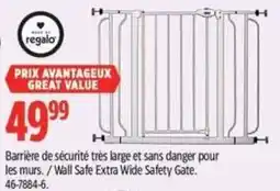 Canadian Tire Regalo wall safe extra wide safety gate offer