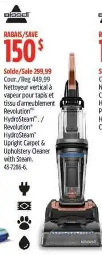 Canadian Tire Bissell Revolution HydroSteam Upright Carpet & Upholstery Cleaner with Steam offer