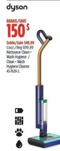 Canadian Tire Dyson Clean + Wash Hygiene Cleaner offer