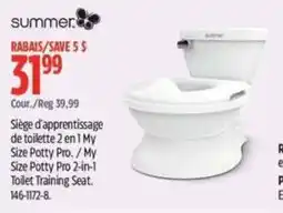 Canadian Tire Summer My Size Potty Pro 2-in-1 Toilet Training Seat offer