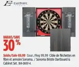 Canadian Tire EastPoint Sonoma Bristle Dartboard & Cabinet Set offer