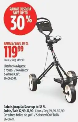 Canadian Tire Navigator 3-Wheel Cart offer