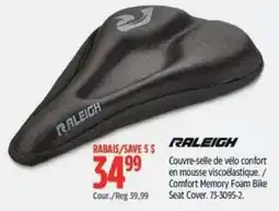 Canadian Tire Raleigh comfort memory foam bike seat cover offer