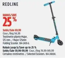 Canadian Tire Redline folding scooter offer