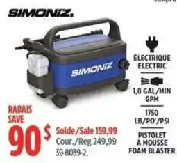 Canadian Tire Simoniz electric foam blaster offer