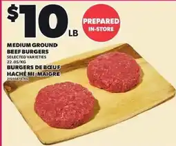 Independent Grocer Medium Ground Beef Burgers offer