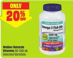 FreshCo Webber Naturals Vitamins 30-330 pk offer