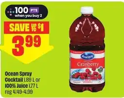 FreshCo Ocean Spray Cocktail offer