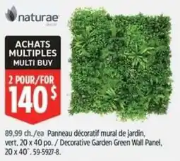 Canadian Tire Naturaé decorative garden green wall panel offer