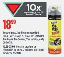 Canadian Tire Fix-A-Flat standard tire repair tire sealant/tire inflator offer
