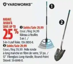Canadian Tire Yardworks 3-in-1 Leaf Rake offer