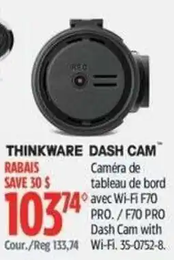 Canadian Tire Thinkware dash cam offer