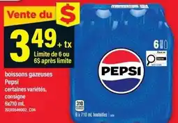 Maxi Pepsi boissons gazeuses certaines variétés offer