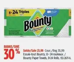 Canadian Tire Bounty paper towels offer