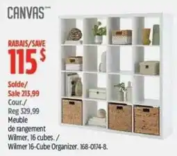 Canadian Tire Canvas wilmer 16-cube organizer offer