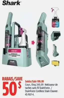 Canadian Tire Shark StainForce Cordless Stain Cleaner offer