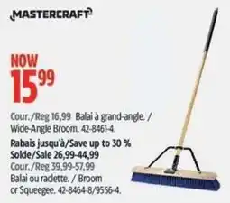 Canadian Tire Mastercraft wide-angle broom offer