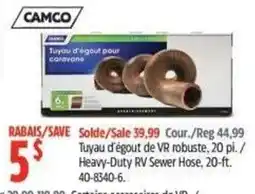 Canadian Tire Camco heavy-duty rv sewer hose offer