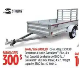 Canadian Tire Stirling Galvalume Plus Box Trailer offer