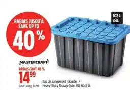 Canadian Tire Mastercraft heavy-duty storage tote offer