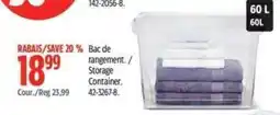 Canadian Tire Storage Container offer