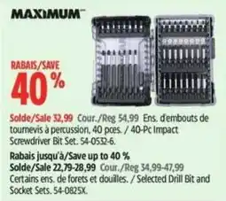 Canadian Tire Maximum 40-Pc Impact Screwdriver Bit Set offer