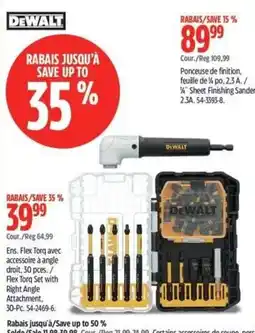Canadian Tire DeWalt flex torq with right angle attachment offer