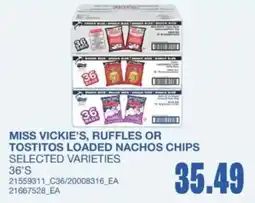 Wholesale Club Miss Vickie's, Ruffles or Tostitos Loaded Nachos Chips offer