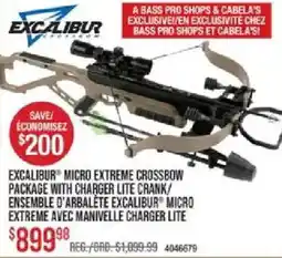 Cabela's Excalibur micro extreme crossbow package with charger lite crank offer
