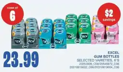 Wholesale Club Excel gum bottles offer