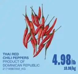 Wholesale Club Thai red chili peppers offer