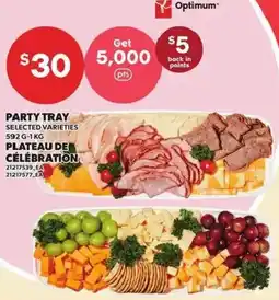 Independent Grocer Optimum party tray offer