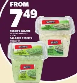 Independent Grocer Reser's salads offer