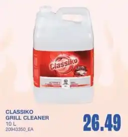 Wholesale Club Classiko grill cleaner offer