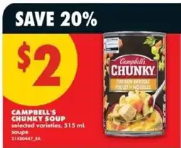 No Frills Campbell's chunky soup offer