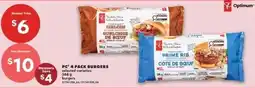 No Frills PC 4 pack burgers offer