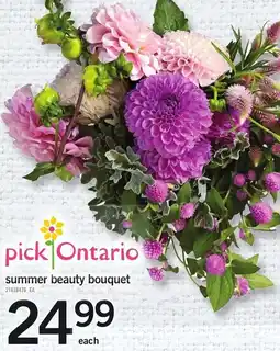 Loblaws pickOntario summer beauty bouquet offer
