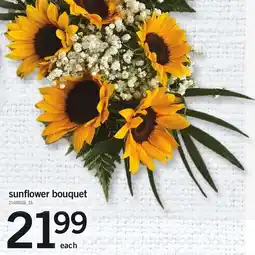 Loblaws sunflower bouquet offer