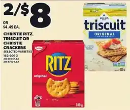 Independent Grocer Christie ritz, triscuit or christie crackers offer