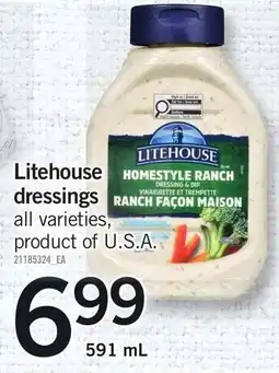 Loblaws Litehouse dressings offer