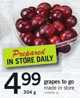 Loblaws grapes to go offer