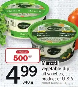 Loblaws Marzetti vegetable dip offer