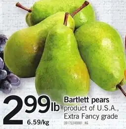 Loblaws Bartlett pears offer