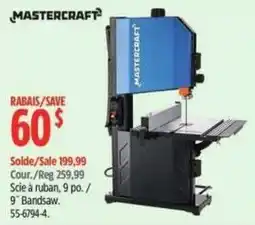 Canadian Tire Mastercraft 9" Bandsaw offer