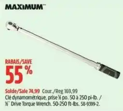 Canadian Tire Maximum 1/2 Drive Torque Wrench offer