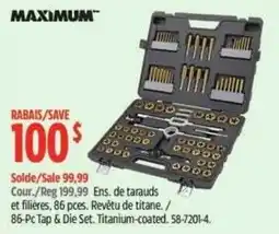 Canadian Tire Maximum 86-Pc Tap & Die Set offer