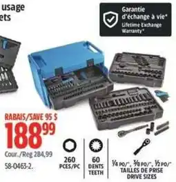 Canadian Tire Tool sets offer