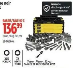 Canadian Tire Dewalt socket set offer
