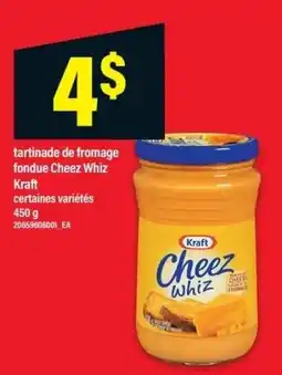 Maxi Kraft tartine de fromage fondue Cheez Whiz offer